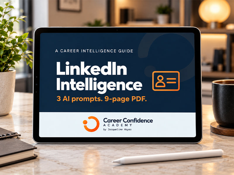 LinkedIn Intelligence guide shown on a tablet