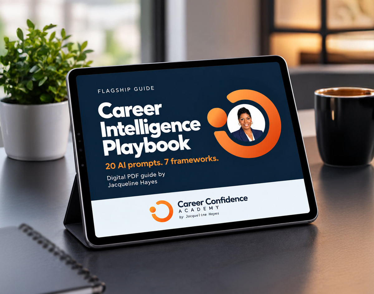 The Career Intelligence Playbook shown on a tablet